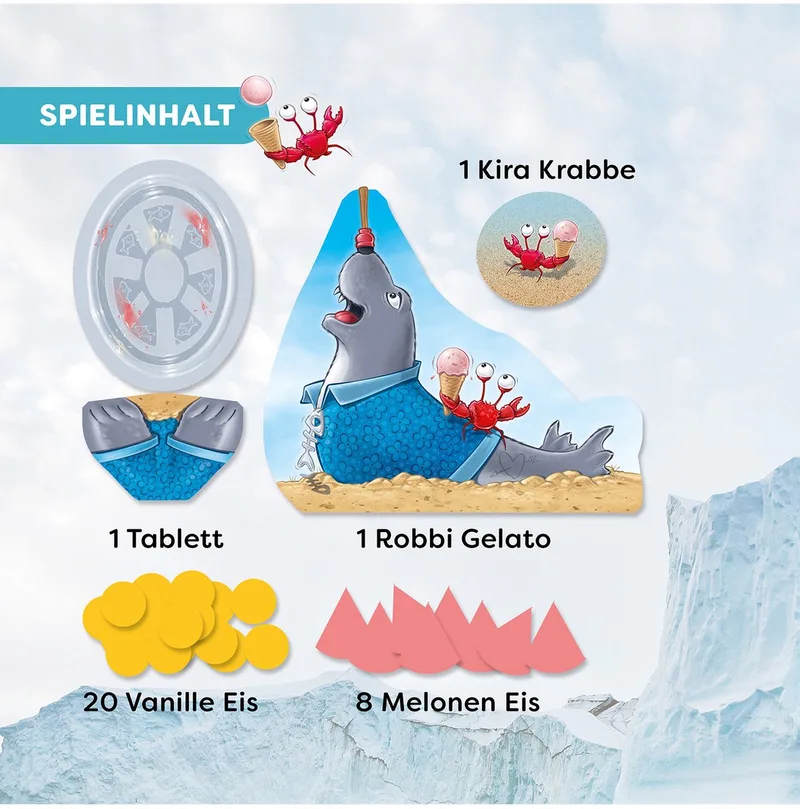 Spielesammlung Flipkins & Robbi Gelato de HABA – boîte