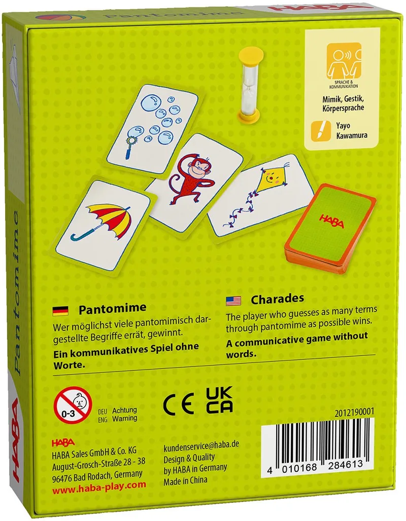 Spielesammlung Pantomime & Wer bin ich? from HABA – box