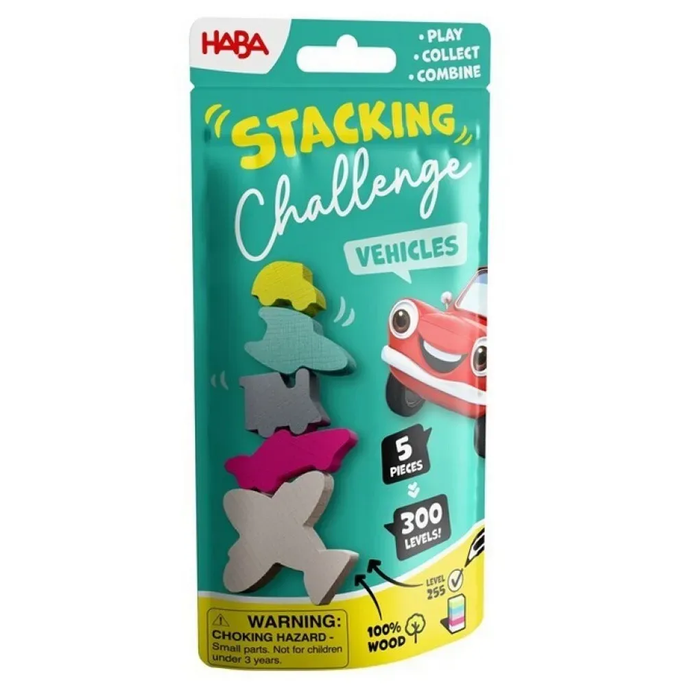 Stacking Challenge Vehicles van HABA – doos