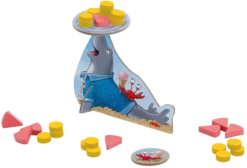 !!! Super mini Game - Robbi Gelato (INT = DE 2012195001) (E/F/NL/IT/ES/CHN). fra HABA, Multicolor-udgave – æske