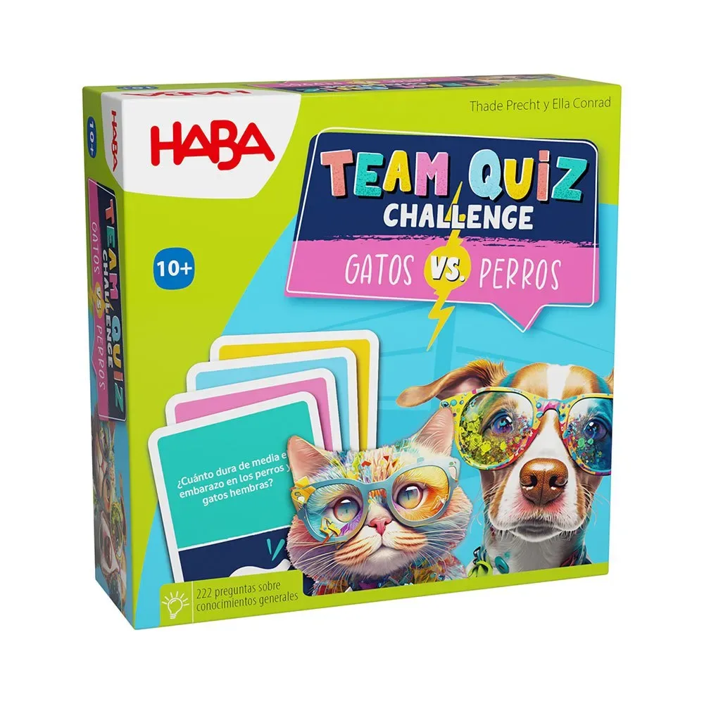 Lagquizutmaning-katter Vs. Hundar-brädspel von HABA – Schachtel