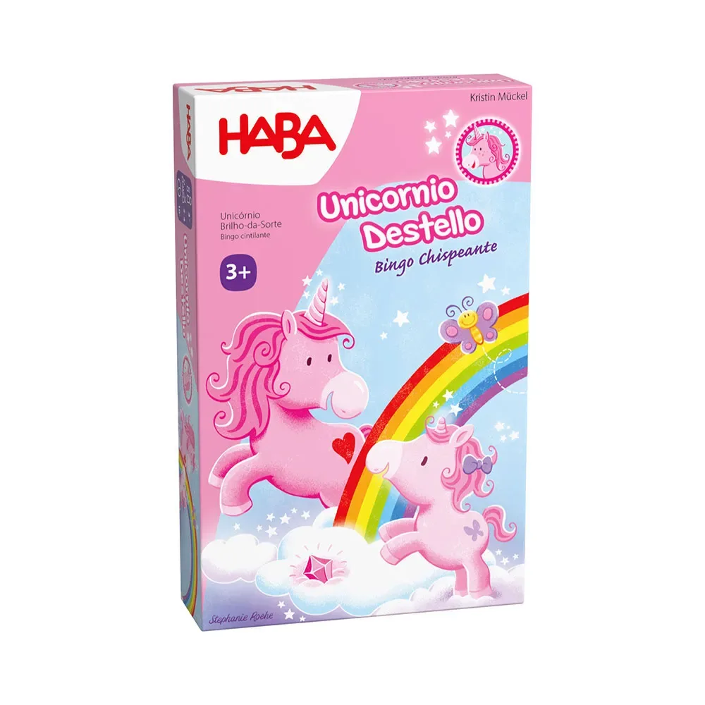 Unicornio Destello Bingo Chispeante från HABA – kartong