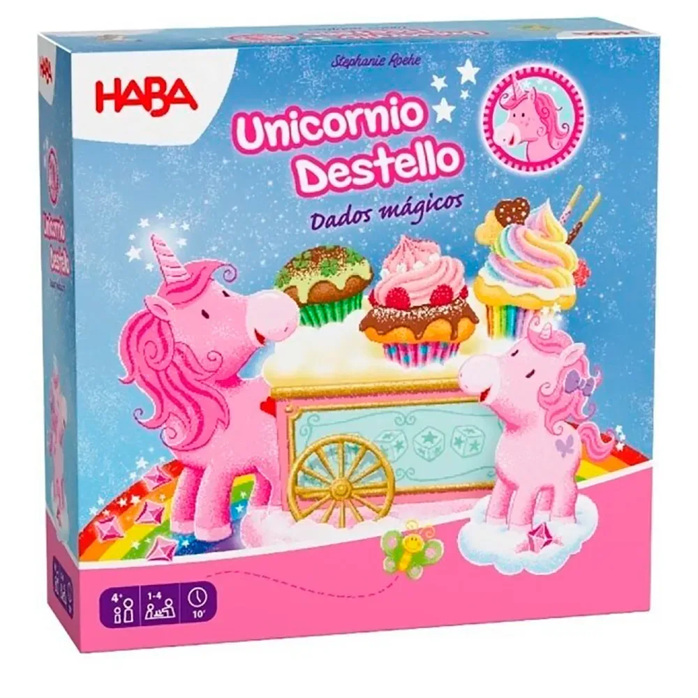 Unicornio Destello Dados Mágicos från HABA – kartong