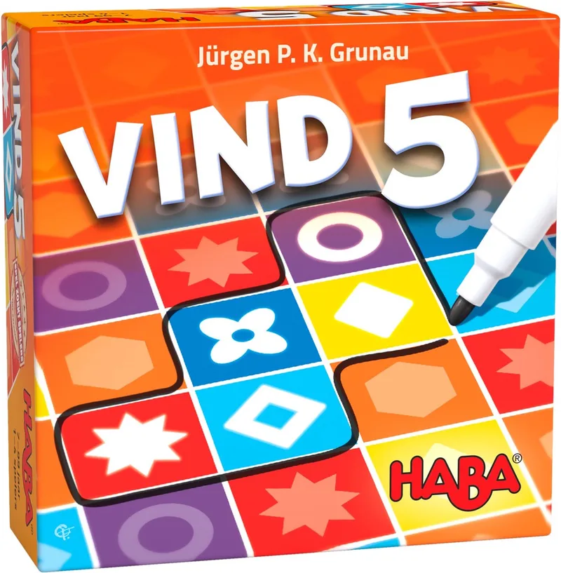 VIND VIJF! 7+ from HABA, Meerdere kleuren edition – box