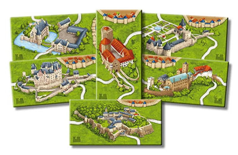Spiel Carcassonne, Burgen in Deutschland (neue Edition) - Erweiterung fra Hans im Glück – æske