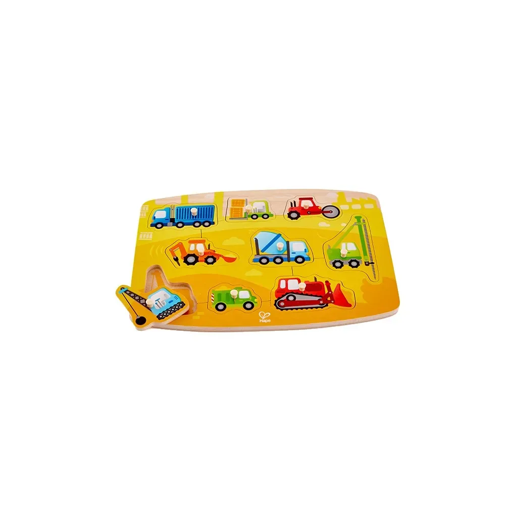 Konstruktionsstiftpuzzle von Hape – Schachtel