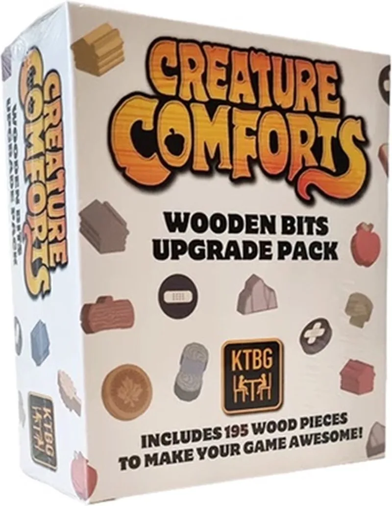 Creature Comforts Bits - 194 houten speelstukken from Happy Meeple – box
