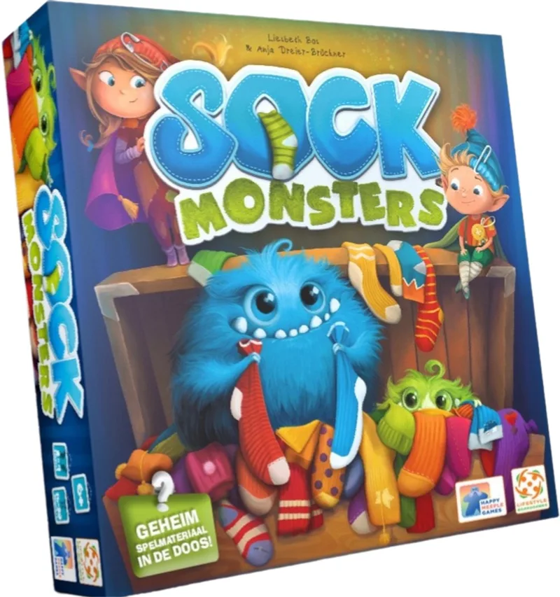 Sock Monsters Bordspel - NL fra Happy Meeple – æske