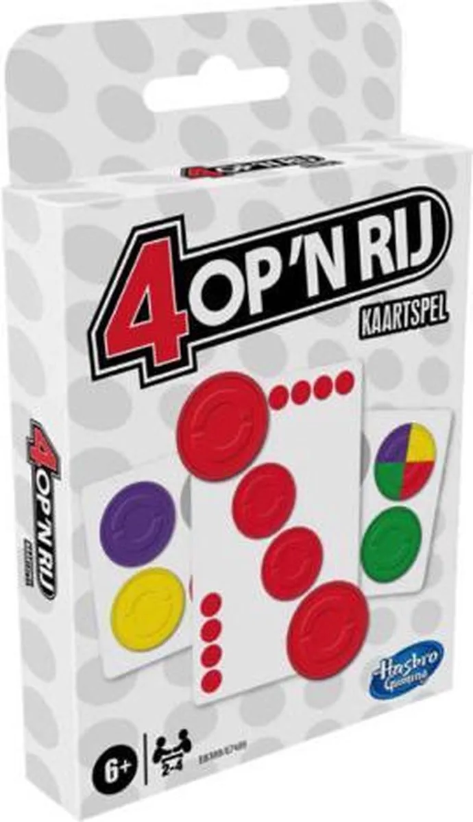 4 op 'n rij kaartspel fra Hasbro Gaming – æske