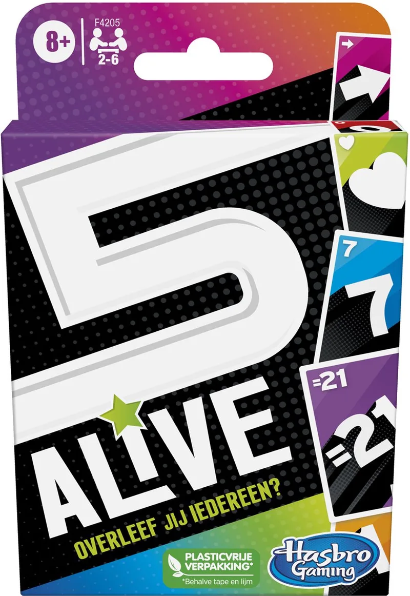 5 Alive - Kaartspel from Hasbro Gaming – box