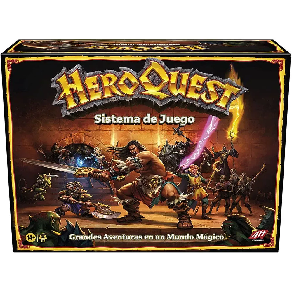 Avalon Hill Hero Quest Dungeons Tafelbordspel Spaans från Hasbro Gaming – kartong