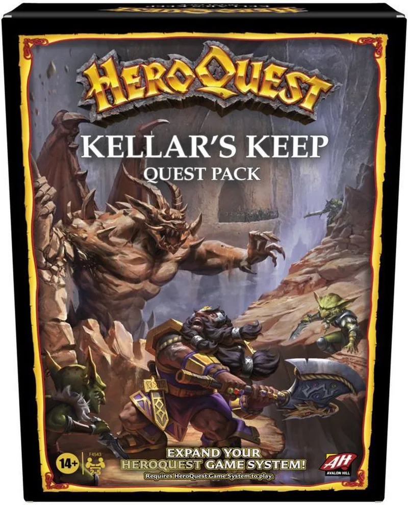 Avalon Hill HeroQuest Kellar's Keep uitbreiding de Hasbro Gaming – boîte