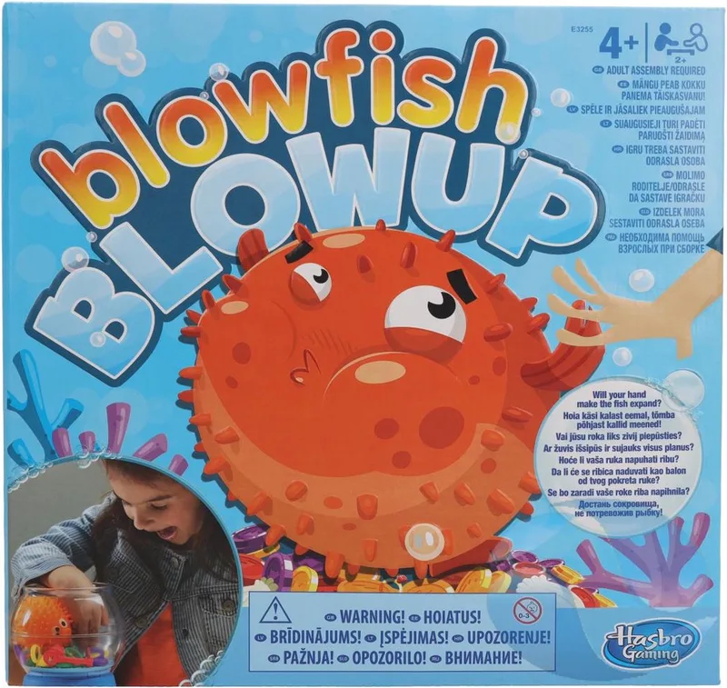 Blowup Blowfish Spel from Hasbro Gaming – box