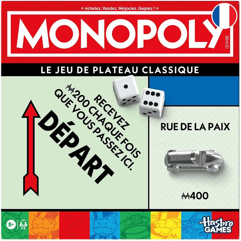 bordspel Monopoly Classic Franse editie from Hasbro Gaming – box