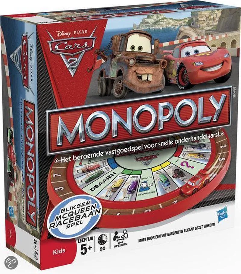 Cars Monopoly from Hasbro Gaming – box