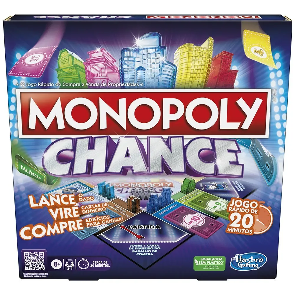 Monopoly Chance Brætspil Portugisisk fra Hasbro Gaming – æske