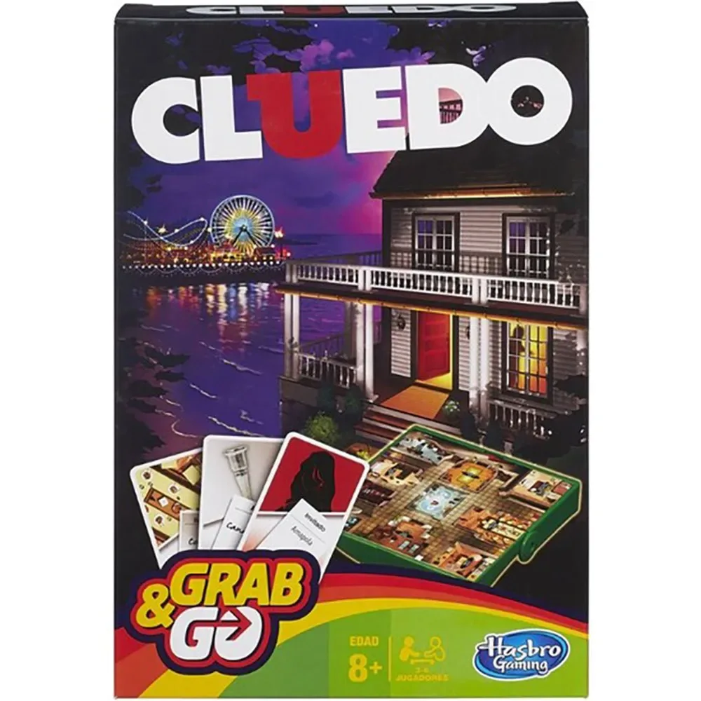 Hasbro Cluedo Gab & Go-spil fra Hasbro Gaming – æske