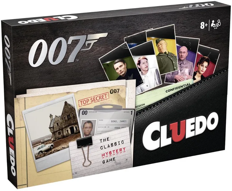 Cluedo James Bond Board Game English Version from Hasbro Gaming – box