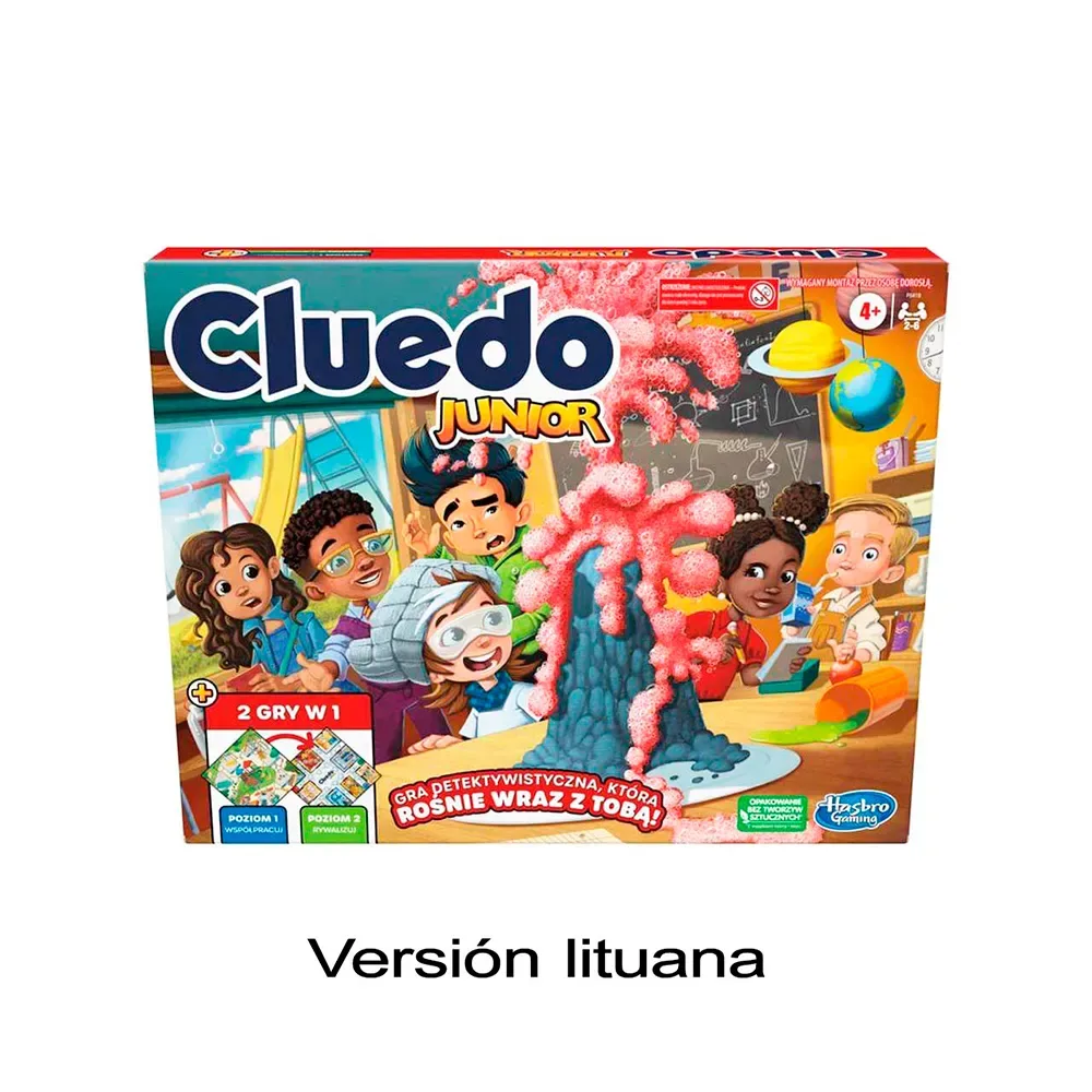 Hasbro Cluedo Junior I Litauisk Brætspil fra Hasbro Gaming – æske