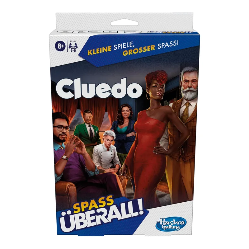 Cluedo zum Mitnehmen, Deutsch fra Hasbro Gaming – æske