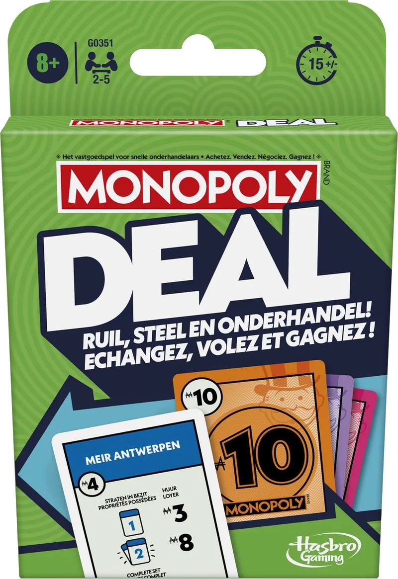 Deal Kaartspel - Belgische Editie von Hasbro Gaming – Schachtel