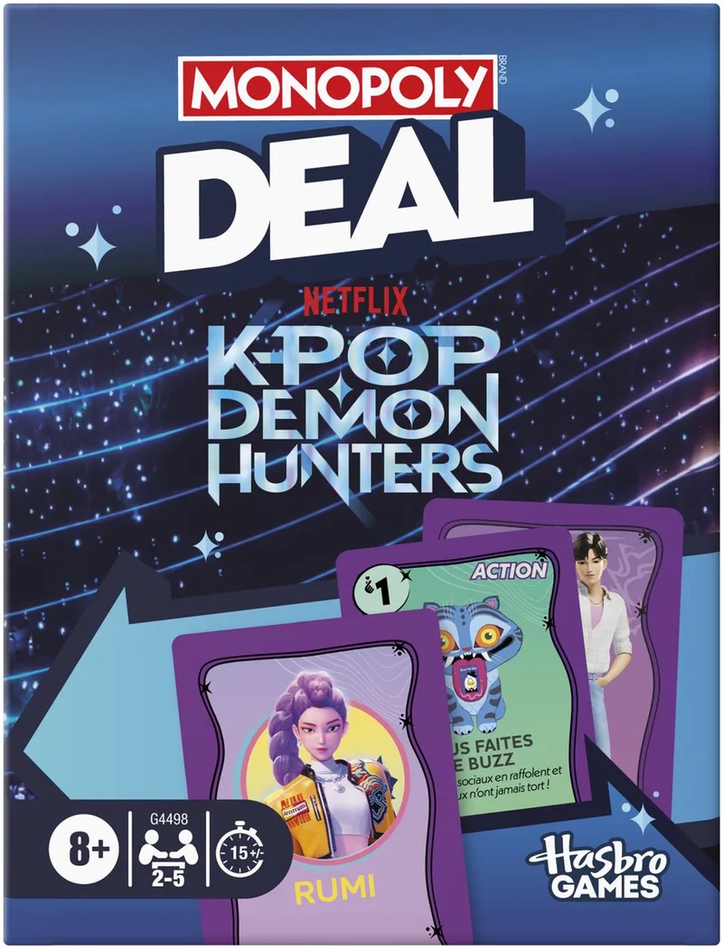 Deal KPop Demon Hunters - Kaartspel - Franstalig van Hasbro Gaming – doos
