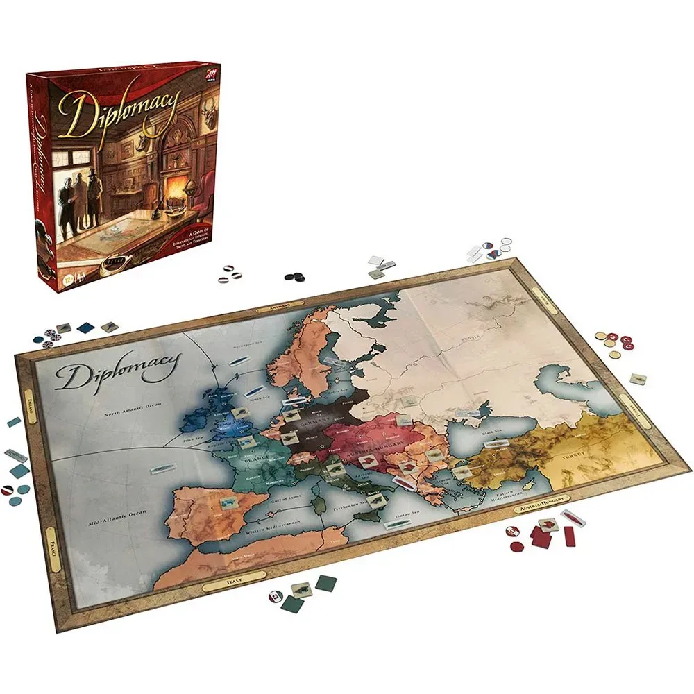 Diplomacy Bordspel Spaanse Versie från Hasbro Gaming – kartong