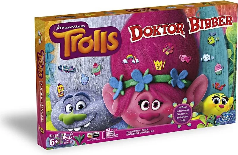 Dokter Bibber -Trolls - speelgoed -kids - educatief - spelplezier - speelgoed - Hasbro de Hasbro Gaming – boîte