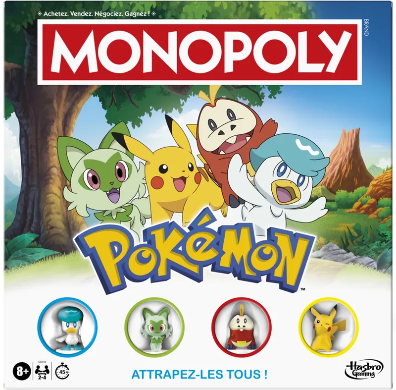 édition Pokémon, jeu de plateau pour enfants et fans de Pokémon, jeux familiaux, à partir de 8 ans de Hasbro Gaming – boîte