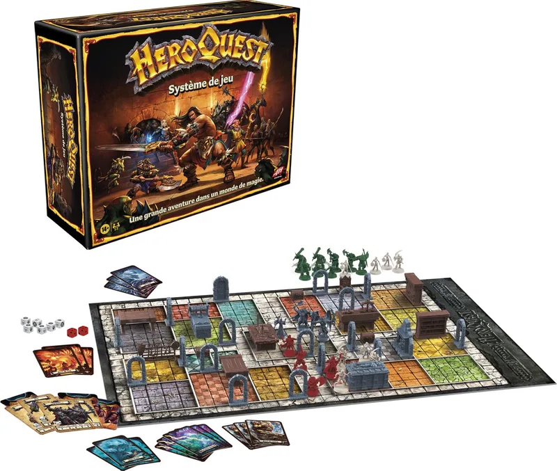 HeroQuest - Système de jeu - Bordspel (Franstalig) von Hasbro Gaming – Schachtel