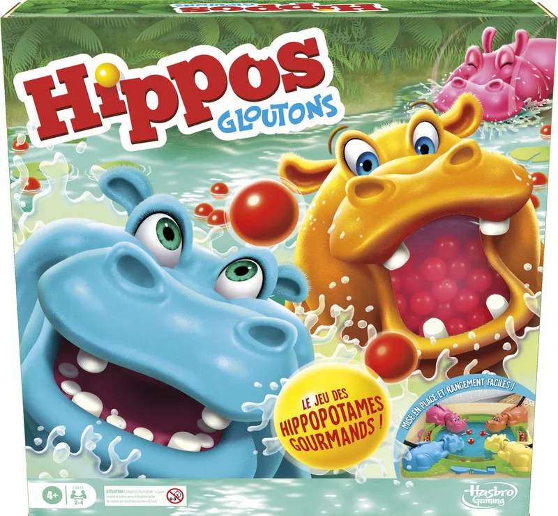 Hungry Hungry Hippos Bordspel Feest von Hasbro Gaming – Schachtel