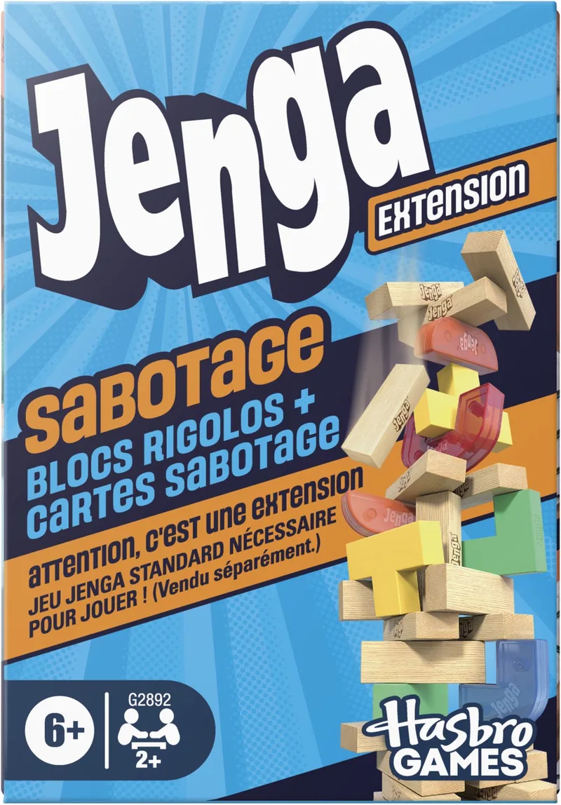 Jenga - Ondergang - Uitbreiding - Franstalig from Hasbro Gaming – box