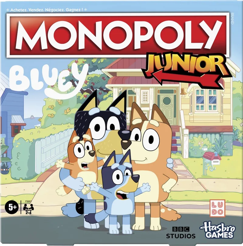 Junior: Bluey-editie, bordspel voor kinderen vanaf 5 jaar Franse editie from Hasbro Gaming – box