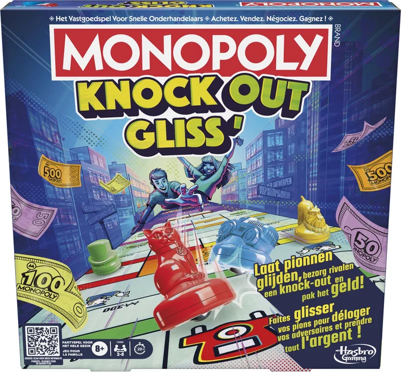 Knockout Bordspel - Belgische Editie - Gezelschapsspel van Hasbro Gaming – doos