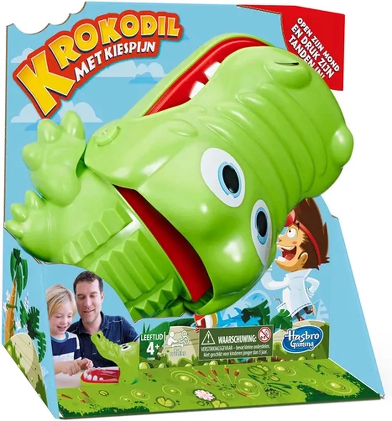 Krokodil met Kiespijn - Actiespel - Nederlandstalig from Hasbro Gaming – box