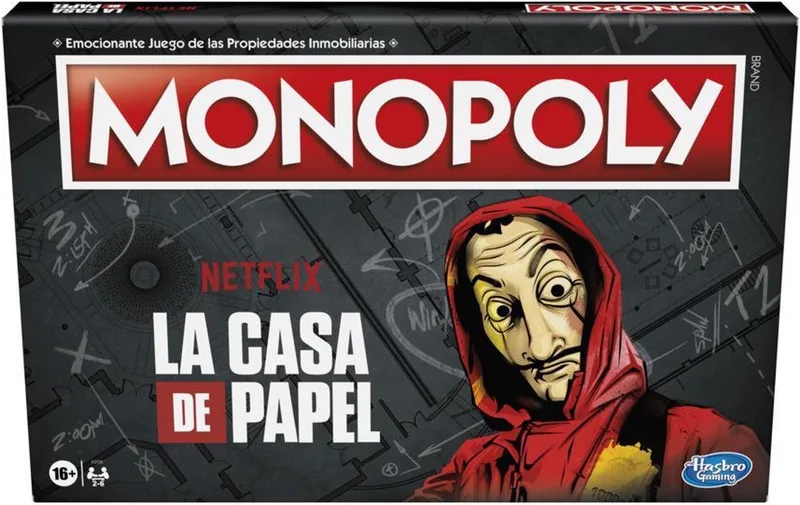 La Casa de Papel Bordspel - Spannend Strategisch Spel fra Hasbro Gaming – æske