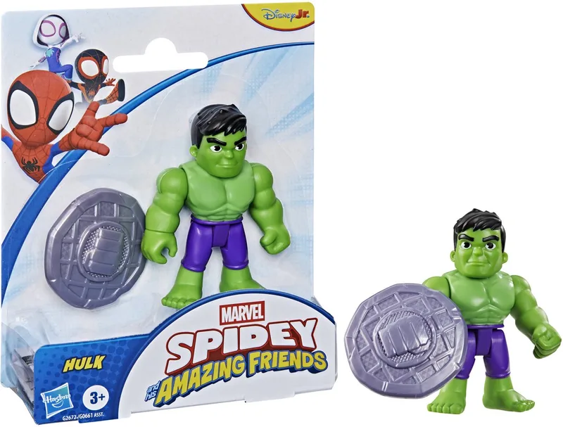 Marvel Hulk actiefiguur speelgoed Spidey and His Amazing Friends. from Hasbro Gaming, Meerkleurig edition – box