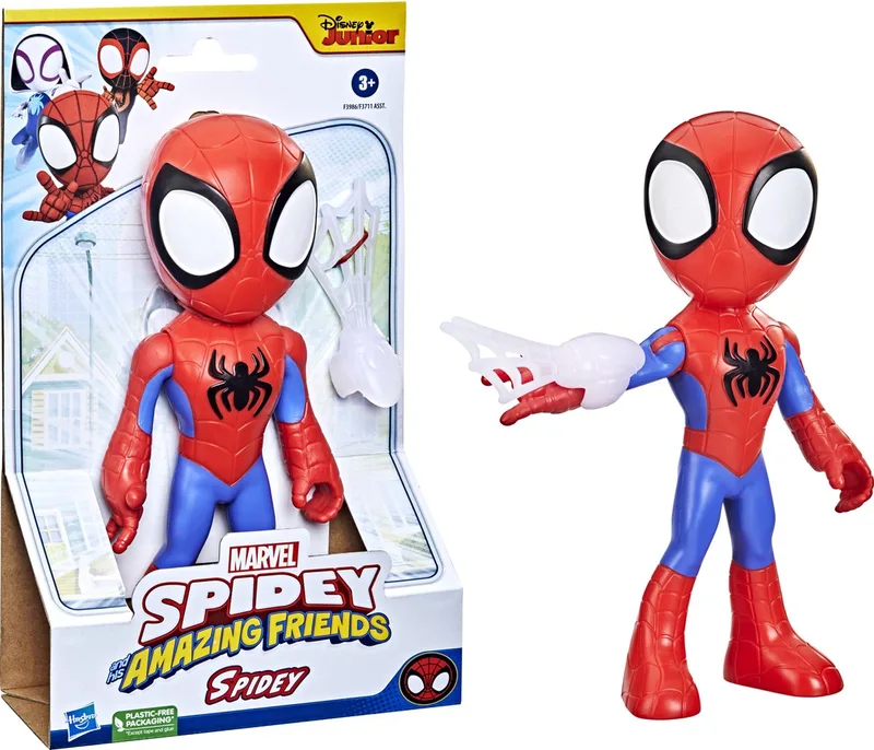 Marvel Spidey and Amazing Friends Supersized Hero Figure from Hasbro Gaming, Multicolour edition – box