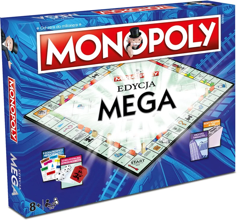 Mega from Hasbro Gaming, Blue edition – box