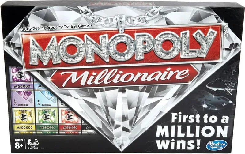 Millionaire – Bordspel – Engelstalige Editie von Hasbro Gaming – Schachtel