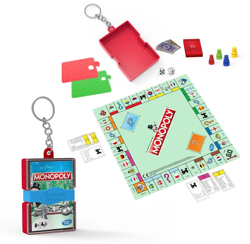 Mini Spel - Handig voor onderweg fra Hasbro Gaming, Monopoly-udgave – æske
