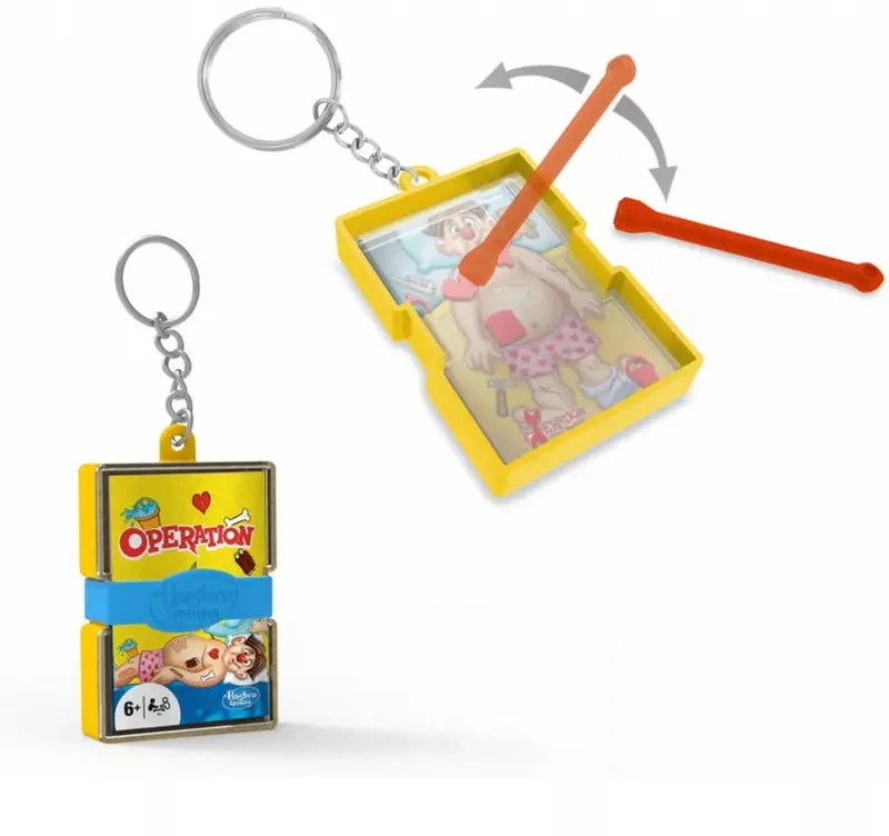 Mini spel sleutelhanger - Operation / (6+) from Hasbro Gaming, Dokter Bibber edition – box
