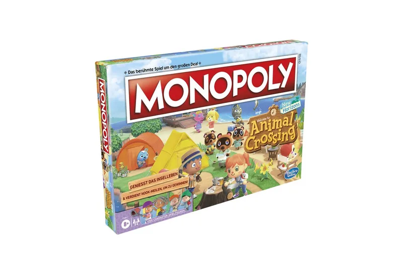 Monopoly - Animal Crossing New Horizons van Hasbro Gaming, editie Blauw – doos