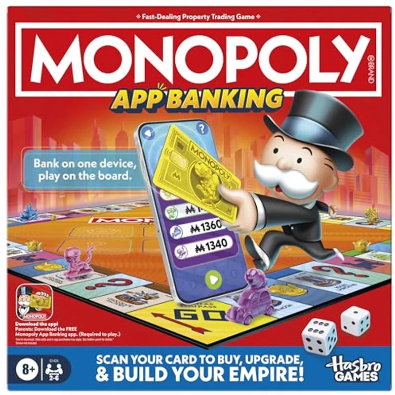 Monopoly App Banking bordspel - digitaal bankieren - Engelstalig from Hasbro Gaming – box