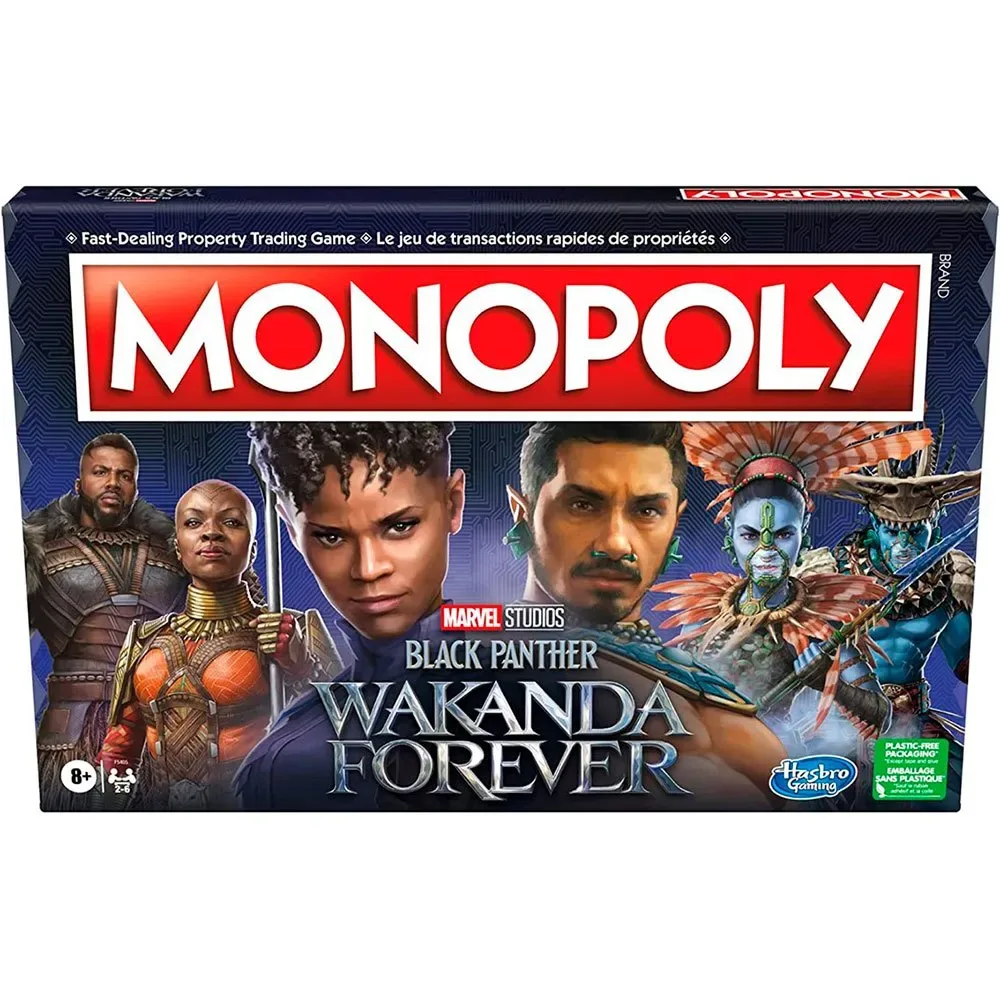 Hasbro Monopoly Black Panther Brädspel från Hasbro Gaming – kartong