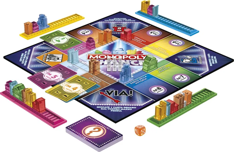 Monopoly Chance 20 min Bordspel Strategie fra Hasbro Gaming, Meerkleurig-udgave – æske