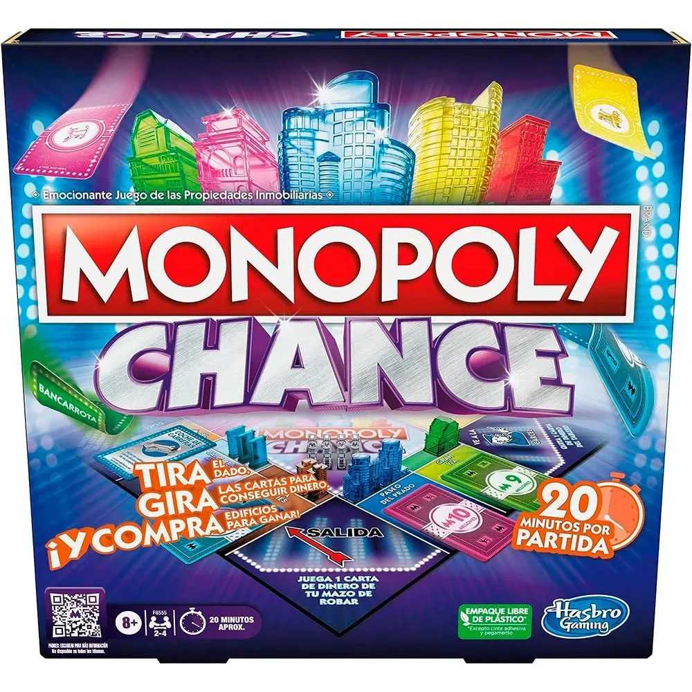 Monopoly Chance Bordspel Spaanse Versie från Hasbro Gaming – kartong