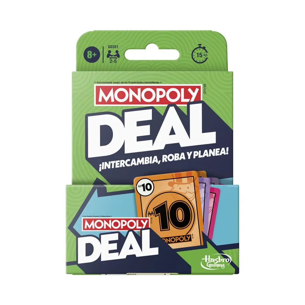 Monopoly Deal Bordspel från Hasbro Gaming – kartong