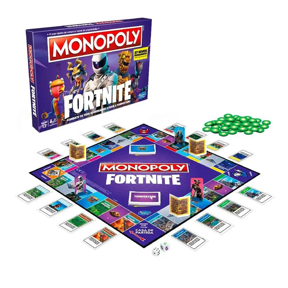 Monopoly Fortnite Bordspel Portugees från Hasbro Gaming – kartong