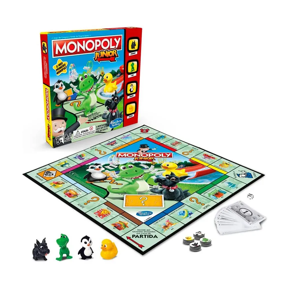 Monopoly Junior Spel In Portugees från Hasbro Gaming – kartong